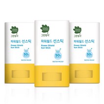 그린핑거 프레쉬 마일드 선스틱 SPF50+ PA++++, 15g, 3개