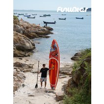서핑패들보드 감성서핑보드 전동서핑보드 FUNWATER Shuizhile KO 및 윈드 SUP 풍선 패들 보드 성인 수상 스키 스탠드 업 서핑, [02] 빨간색