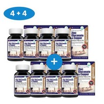 [4+4]네추럴라이즈 글루콘산 아연 앤 구리 Advanced Plus, 상세페이지 참조, 상세페이지 참조, 상세페이지 참조