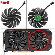 Geforce GTX 1050 1050TI 1060 1070 1070TI Radeon RX 570 580 470 480 G1 88MM 쿨러 팬 T129215SU 그래픽 카드, CHINA_fan B