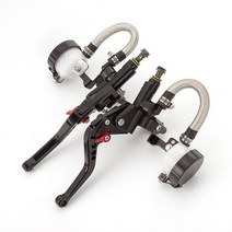 스턴트스쿠터 레인보우 프리스타일 360 두발 묘기 킥보드 초등생 125CC-600CC 오토바이 유압 클러치 레버, 07 Black