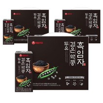 키워도 사무실 탕비실 학교 간식 서울우유 흑임자 검은 약콩 두유 20팩 190ml, 3세트