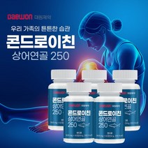 미국산 프리미엄 상어연골 어골칼슘 중년 노년 손목 어깨 허리 다리 무릎 연골 관절 관리 복합 식품 어르신 약한 손목 발목 무릎 허리 다리 관절 걷기 아플때 쑤실때 욱신거릴때, 60정, 5개