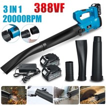 엔진송풍기 배풍기 엔진브로워 에어블로워 흡출기 유선송풍기 충전 388vf 6 speed 무선 전기 송풍기 high power handheld leaf snow dust 스위퍼, 우리 플러그 1 배터리