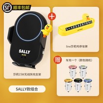 세로형 송풍구 거치대 4세대 카니발 핸드폰 거치대 차량용 휴대폰 신형 자동차 감지 무선, 14 【샐리】무선충전 거치대+주차번호판