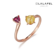 [라라펠 LALAFEL] 14K 디어 다이아몬드&루비 반지
