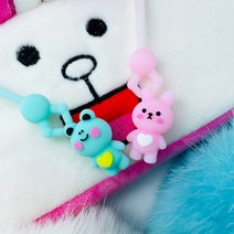 인형뽑기 토끼개구리 펜슬 학생 볼펜, 1.핑크토끼