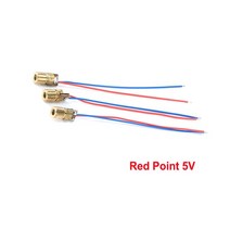 650nm 5mW 6MM 라인/크로스/레드 포인트 레이저 다이오드 모듈 헤드 유리 렌즈 초점 조절 가능 산업용 클, 05 Red Point 5V