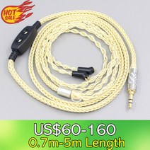 LN007628 Etymotic ER4B 2pin 이어폰 0100ohm 8 금도금 팔라듐 실버 OCC, 02 2.5mm 4 pole_08 5m