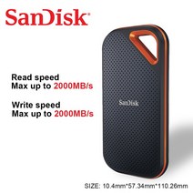 SanDisk SSD 휴대용 모바일 하드 디스크 4 테라바이트 2 1 500G 480G USB3.2 유형 C/A 노트북 용 외장 드라, 01 E81 SSD, 02 1 테라바이트