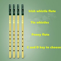 알티에리 피콜로 악기 irish whistle flute feadog c d key tin whistle irish penny whistle 6 hole clarinet 니켈, 황금 c