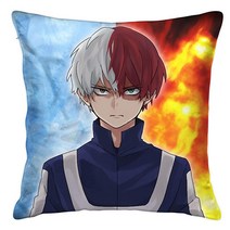 My Hero Academia Deku & Bakugo 베개 커버 멋진 애니메이션 사각 장식용 남아 여아 침대 방 45.7x45.7cm(18x18인치) (토도로키 쇼토 50.8x, Todoroki Shouto