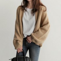 44-55 여대생 캠퍼스룩 심플 봄가디건 3컬러 여성