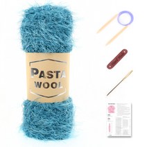 마마니트 파스타 네키목도리 DIY 세트, 806 인디고블루, 1개