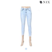 닉스 여 ICE톤 솔트 MID 크롭 스키니 FNMEDDK531M