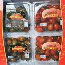 스테비아 대추방울토마토 스윗마토 망고향 토망고 (레드/블랙) 500g, 01. 스테비아 토마토 스윗마토 레드 500g / 4팩, 레드