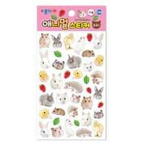 종이나라 스티커 교육용 꾸미기 다꾸, 134-애니멀스티커(포토2)