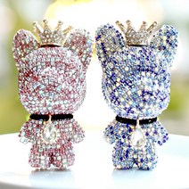 도그독 큐빅 불독 푸들 [1+1세트] 차량용방향제, 큐빅베어 (블랙) X 2개, 블랙체리 X 2개