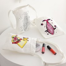 희망상점 두근두근아트 크로스 백 캔버스 천 가방 에코 패브릭 아트 만들기 미술 재료 DIY, 타래버선