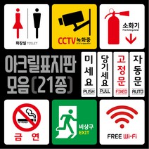 티네유 픽토그램 아크릴표지판 cctv 소화기 wifi 화장실 금연 비상구 표시 미세요 당기세요 고정문 자동문 표지판, 당기세요 표지판
