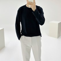 아도르클래식 유즈 부드러운 기모 라운드 이너 긴팔 티셔츠