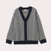 행텐 행텐 남성 체크 패턴 와이넥 가디건_275(10360-040-232-34)