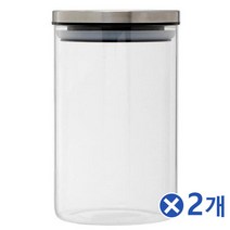 el338 다용도 원형 내열유리 보관용기 900mlx2개 유리보관함 양념용기/미니유리병/유리저장병/유리양념통/양념병/예쁜유리병/미니공병/원두보관/유리용기병/예쁜병