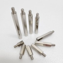 PCB 지지대 볼트 M4 (규격선택) 니켈/소량 낱개 대량 판매, M4x40mm(볼트)-4개, 4개