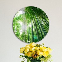 아트박스/꾸밈 ic729-원형아크릴액자_대나무숲