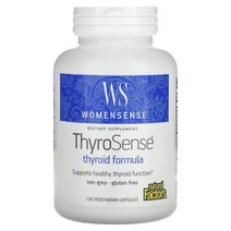 네츄럴 펙터스 Natural Factors WomenSense ThyroSense 갑상선 포뮬라 베지 캡슐 120정, 1개