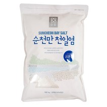 우수천일염인증 순꽃 순천만천일염 굵은염, 3kg, 6개