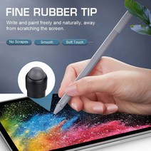 터치펜 교체 팁 고감도 펜 리필 민감한 고급 고무 펜촉 표면 SurfacePro4/5/6/7 펜용, 1개