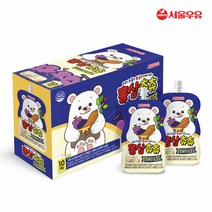 [서울우유] 홍삼츄츄 블루베리 포도 100ml 10팩, 단품, 단일옵션, 상세 설명 참조