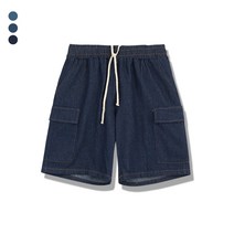 오마보이 남성용 썸머 청 카고 포켓 반바지