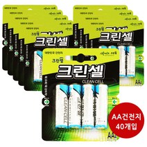 JJ Choice 크린랩 크린셀 알카라인 AA건전지 4P x 10매입, 1개, 1개