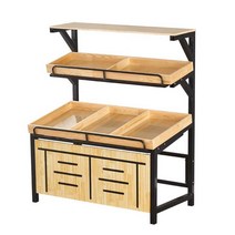 베이커리 진열대 스탠드 선반 매대 야채 과일 상업용, 상세 페이지 참고, 길이 1.2m (3 레이어)