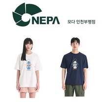 네파 공용 C-TR 캠프 랜턴 반팔 라운드티 (루즈핏)_7ID5364