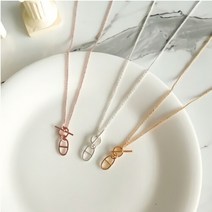 디작소 데일리 925 실버 16K 도금 체인 여자 목걸이 샹달