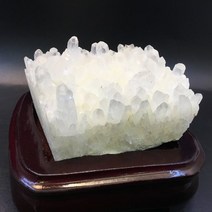 천연석 관상용 백수정 클러스터 장식용 수정 629g H4.8x8.5cm