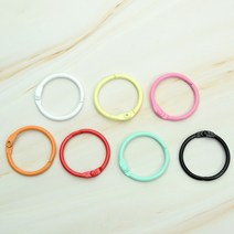 키링 만들기 재료 컬러 오픈 바인더 링 30mm 오픈형 오링 *개당가격*, 레드