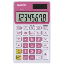 Casio 일반 전자계산기 핑크 (SL-300VC), Pink