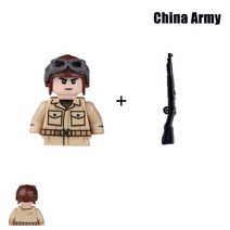 호환레고 WW2 군대 빌딩 블록 소련 미국 영국 프랑스 중국 군인 미니 액션 피규어 브릭 장난감 어린이 크, 48 1pcs