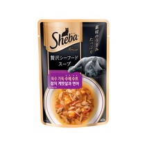 쉬바 수제 수프 참치 게맛살과 연어 40g 고양이간식