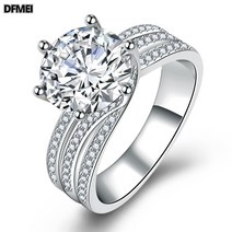 DFMEI 풀 큐빅 큐빅 큐빅 큐빅 반지