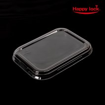 해피락 배달 포장 실링용기 19155-2A 19153-2B 19155-2B 1915-4A 1915-5A 2칸 4칸 5칸 뚜껑 900개, 1915 뚜껑, 투명