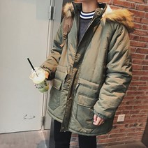 가바바 직수입 남성 야상점퍼 레트로풍 오버핏 G4250