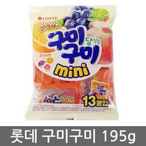 롯데 젤리셔스 구미구미 mini 195g(13봉입), 5개