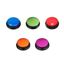 강아지 녹음벨 말하는 버튼 간식 훈련 벨 번역기, 블루