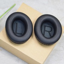 라온 보스 헤드폰 QC15 QC25 QC35 AE2 호환 이어패드 헤드셋 커버 쿠션 1쌍, 블랙패드+블랙LR이어솜