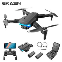 EKASN 4K 6K 카메라 접이식 드론 60 비행시간 한글 영어 설명서 VR 지원 가성현실 체험 DR1 블랙